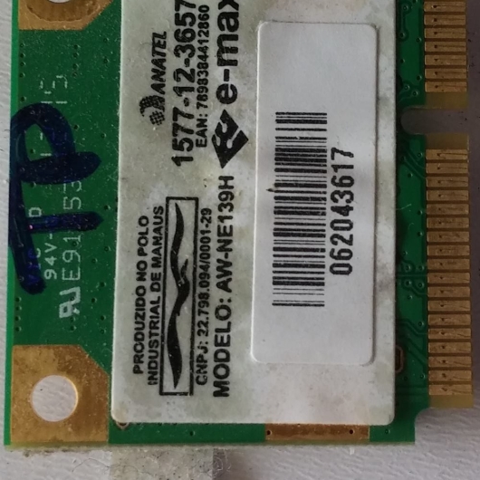 PLACA WIRILEES AZUREWAVE AW-NE139H PLACA WIRILEES AZUREWAVE AW-NE139H